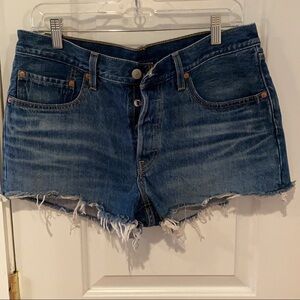 Levi 501 Button Fly Cut Off Shorts